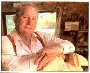 Lewis in workshop